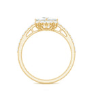 1.75 CT Princess Cut Solitaire Zircon Designer Engagement Ring AAAA - Rosec Jewels