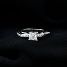 Solitaire Moissanite Princess Cut Engagement Ring D-VS1 - Rosec Jewels