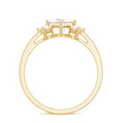1 CT Princess Cut Cubic Zirconia Engagement Ring in Prong Setting AAAA - Rosec Jewels