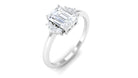 2 CT Octagon Cut Solitaire Cubic Zirconia Engagement Ring AAAA - Rosec Jewels