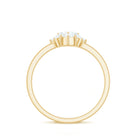 Rosec Jewels-Certified Moissanite Heart Promise Ring with Accent