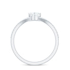 Designer Moissanite Heart Engagement Ring for Women D-VS1 - Rosec Jewels
