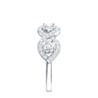 Round Moissanite Infinity Wedding Band Ring D-VS1 - Rosec Jewels