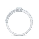 1 CT Round Cut Cubic Zirconia Promise Ring in Prong Setting AAAA - Rosec Jewels