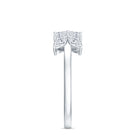Nature Inspired Moissanite Anniversary Ring for Women D-VS1 - Rosec Jewels