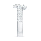 1.50 CT Designer Zircon Band Ring in Prong Setting AAAA - Rosec Jewels