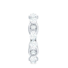 Certified Moissanite Designer Wedding Band D-VS1 - Rosec Jewels