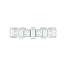 Princess Cut Moissanite Full Eternity Band for Women D-VS1 - Rosec Jewels