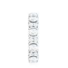 Oval Cut Moissanite Full Eternity Wedding Band D-VS1 - Rosec Jewels