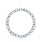 Oval Cut Moissanite Full Eternity Wedding Band D-VS1 - Rosec Jewels