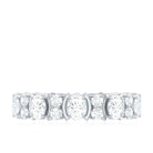 Oval Cut Moissanite Full Eternity Wedding Band D-VS1 - Rosec Jewels