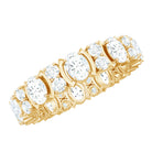Oval Cut Moissanite Full Eternity Wedding Band D-VS1 - Rosec Jewels