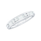 Moissanite Half Eternity Stackable Band Ring D-VS1 - Rosec Jewels
