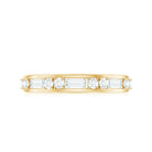 Moissanite Half Eternity Stackable Band Ring D-VS1 - Rosec Jewels
