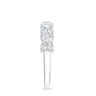 Moissanite Half Eternity Wedding Band with Certificate D-VS1 - Rosec Jewels