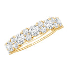 Moissanite Half Eternity Wedding Band with Certificate D-VS1 - Rosec Jewels