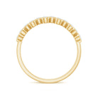 Bezel Set Moissanite Half Eternity Ring for Women D-VS1 - Rosec Jewels