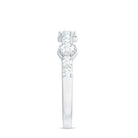 Round Cut Moissanite Half Eternity Band Ring D-VS1 - Rosec Jewels