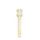 Round Cut Moissanite Half Eternity Band Ring D-VS1 - Rosec Jewels