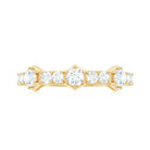 Round Cut Moissanite Half Eternity Band Ring D-VS1 - Rosec Jewels