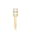 Baguette and Round Cut Moissanite Stackable Eternity Band D-VS1 - Rosec Jewels