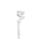 Zig Zag Style Moissanite Half Eternity Band Ring D-VS1 - Rosec Jewels