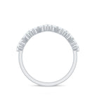 Zig Zag Style Moissanite Half Eternity Band Ring D-VS1 - Rosec Jewels