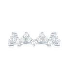 Zig Zag Style Moissanite Half Eternity Band Ring D-VS1 - Rosec Jewels