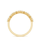 Zig Zag Style Moissanite Half Eternity Band Ring D-VS1 - Rosec Jewels