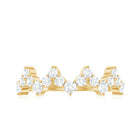 Zig Zag Style Moissanite Half Eternity Band Ring D-VS1 - Rosec Jewels
