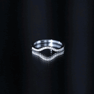 Real Diamond Curved Enhancer for Engagement Ring Natural - ( HI-SI ) - Rosec Jewels