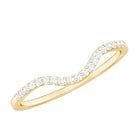 Real Diamond Curved Enhancer for Engagement Ring Natural - ( HI-SI ) - Rosec Jewels