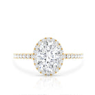 Rosec Jewels-Brilliant Cut Moissanite Oblong Engagement Ring With Certificate