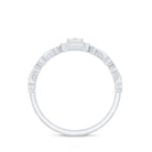 Certified Princess Cut Moissanite Infinity Engagement Ring D-VS1 - Rosec Jewels