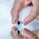 Marquise Shape Black Spinel Solitaire Promise Ring AAA - Rosec Jewels