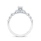 Designer Moissanite Promise Ring for Her D-VS1 - Rosec Jewels