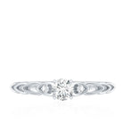 Designer Moissanite Promise Ring for Her D-VS1 - Rosec Jewels
