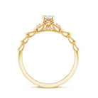 Designer Moissanite Promise Ring for Her D-VS1 - Rosec Jewels