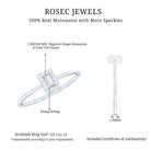 Rosec Jewels-Dainty Baguette Cut Moissanite Promise Ring with Halo