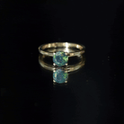 Genuine Black Opal Solitaire Ring for Women AAA - Rosec Jewels