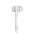 Classic Lab Grown Diamond Teardrop Engagement Ring with Halo Lab - ( EF-VS ) - Rosec Jewels