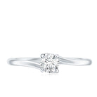 Solitaire Lab Grown Diamond Promise Ring Lab - ( EF-VS ) - Rosec Jewels