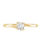 Solitaire Lab Grown Diamond Promise Ring Lab - ( EF-VS ) - Rosec Jewels