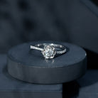 Nature Inspired Floral Engagement Ring with Lab Grown Diamond Lab - ( EF-VS ) - Rosec Jewels