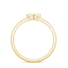 Heart Shape Lab Grown Diamond Solitaire Ring with Side Stones Lab - ( EF-VS ) - Rosec Jewels