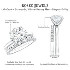Rosec Jewels-IGI Graded 4 Carat Lab Diamond Round Engagement Ring with Enhancer