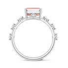 Rosec Jewels-IGI Verified 4 Carat Lab Grown Pink Diamond Emerald Cut Engagement Ring for Women