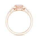 Rosec Jewels-Emerald Cut 2 Carat Lab Grown Pink Diamond Vintage Engagement Ring with IGI Certificate