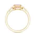 Rosec Jewels-Emerald Cut 2 Carat Lab Grown Pink Diamond Vintage Engagement Ring with IGI Certificate