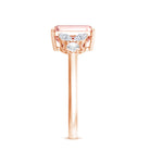 Rosec Jewels-IGI Authenticated 2 Carat Lab Grown Pink Diamond Emerald Cut Engagement Ring